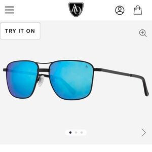 NWOT - Authentic - American Optical Eyewear - Aviator - Airman Blue Sunglasses